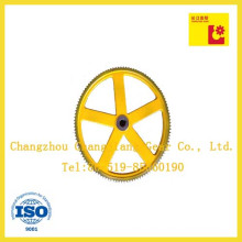 Pintura de pulverización transportador de China de hierro fundido doble rodillo cadena de rueda dentada